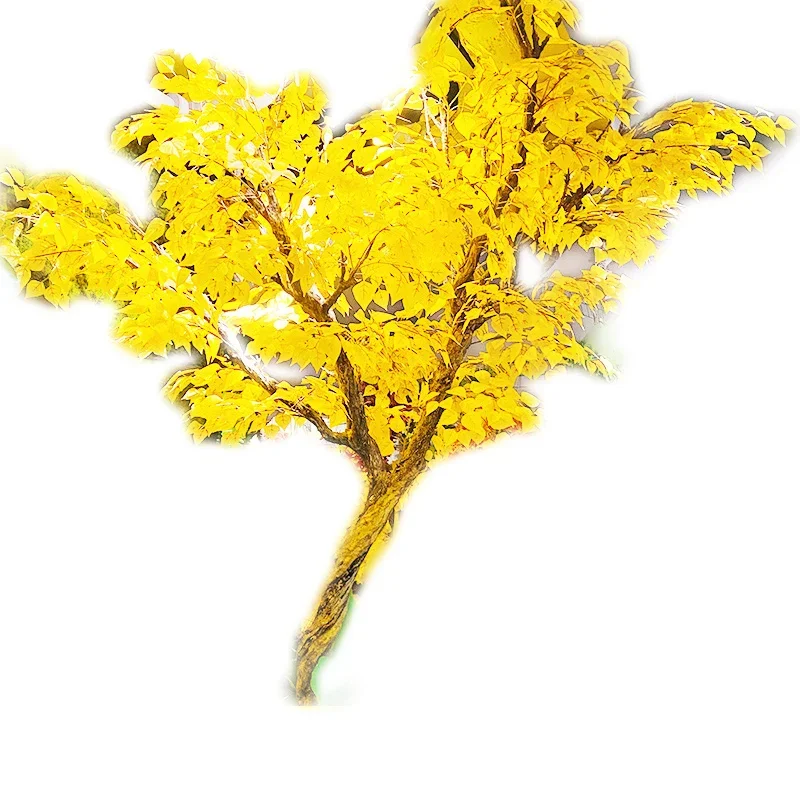 Искусственные деревья гинкго зеленые растения искусственные цветы большие