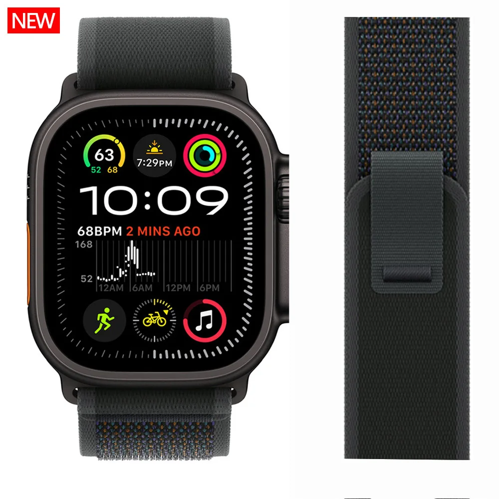 Trail Loop Для Apple Watch ultra 2 Ремешок 49 мм 44 40 45 41 42 38 корреа браслет iWatch series 7 6 se 8 9 10 46