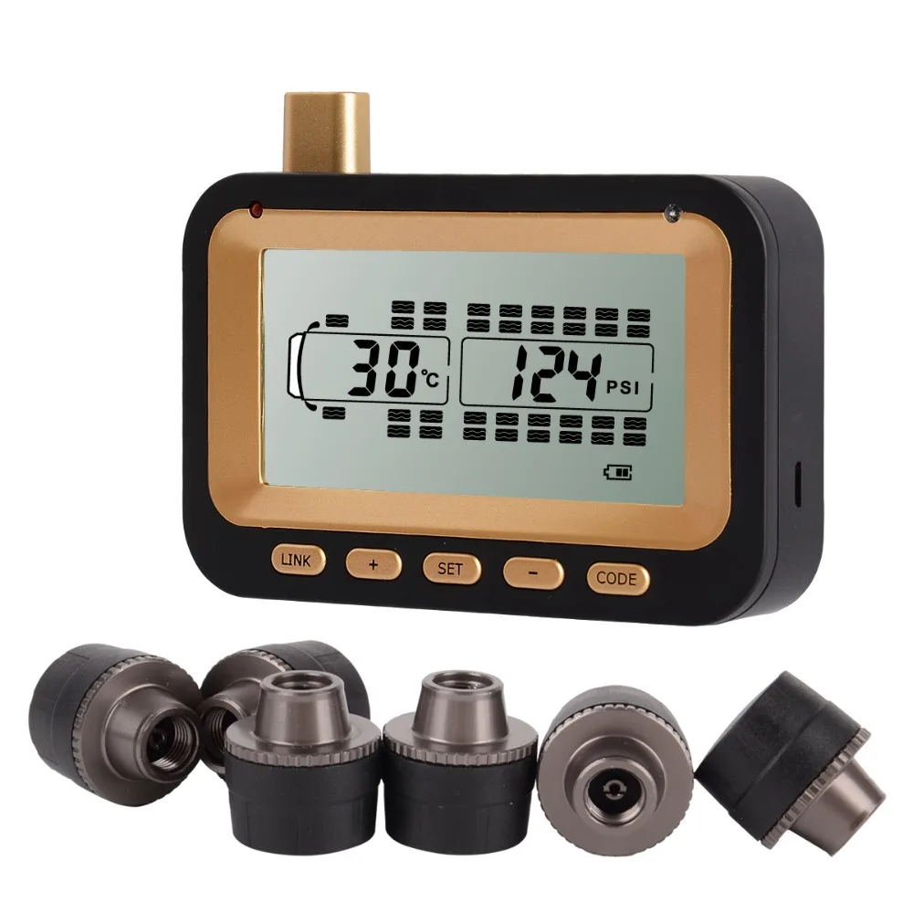 Фото Система контроля давления в шинах Kingauto RV TPMS, сертифицированная FCC, 10 датчиков, модель KTD3000, DC 8-30В, для всех типов местности, гарантия 12 месяцев №4
