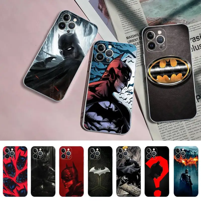 

BANDAI Batman Phone Case for iPhone 11 12 13 mini pro XS MAX 8 7 6 6S Plus X 5S SE 2020 XR case