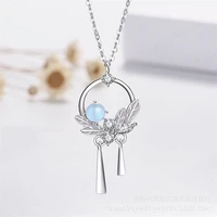 2022 new style crystal charm tassels pendant clavicle elegant necklace for women choker fashion collares jewelry gift