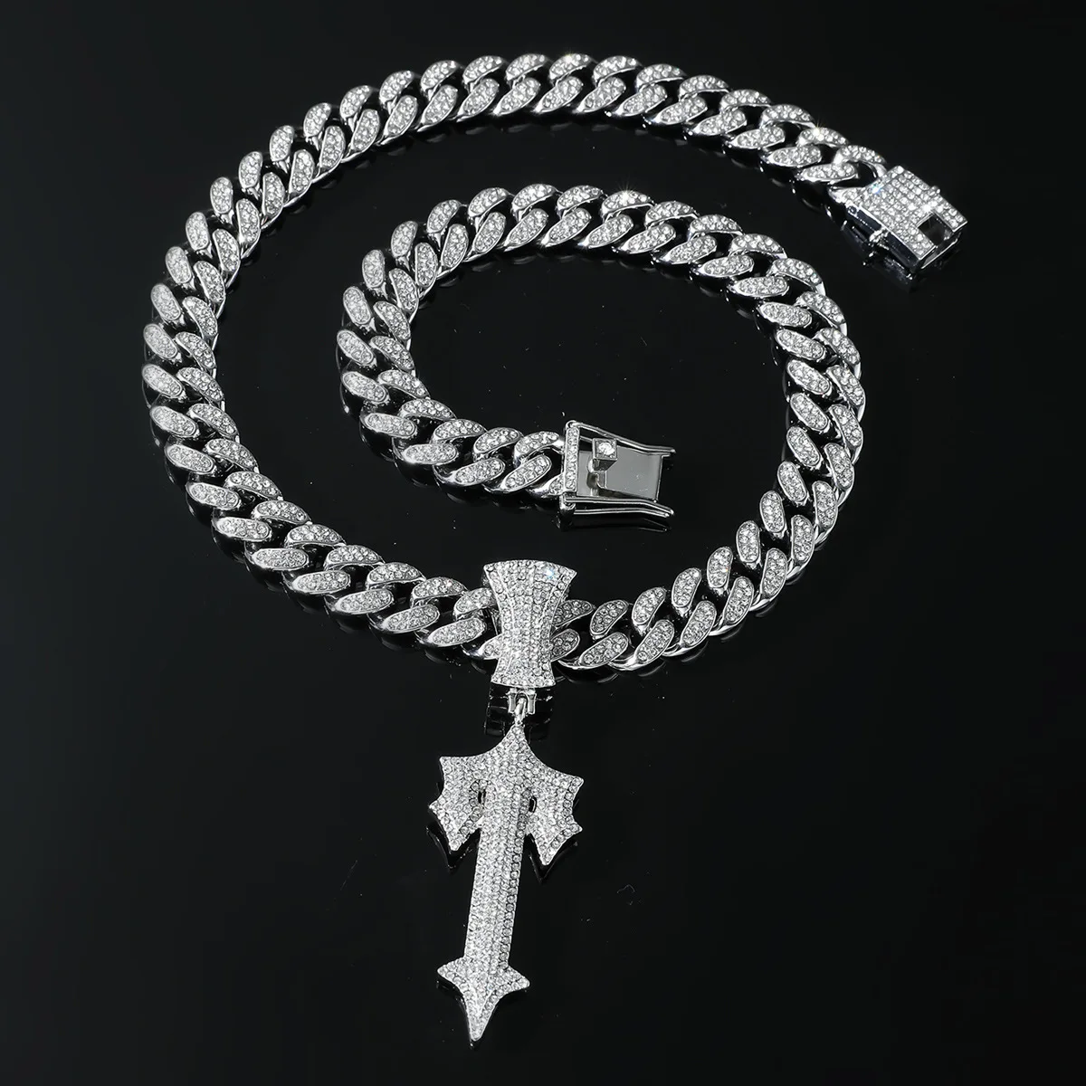 Новинка мужская и женская цепочка в стиле хип-хоп кубинская 13 мм с надписью со