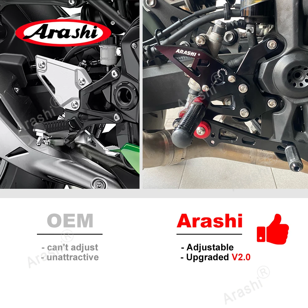 ARASHI для HONDA CBR650R / CB650R 2019 2020 2021 CNC Регулируемая подставка ног Задняя накладка