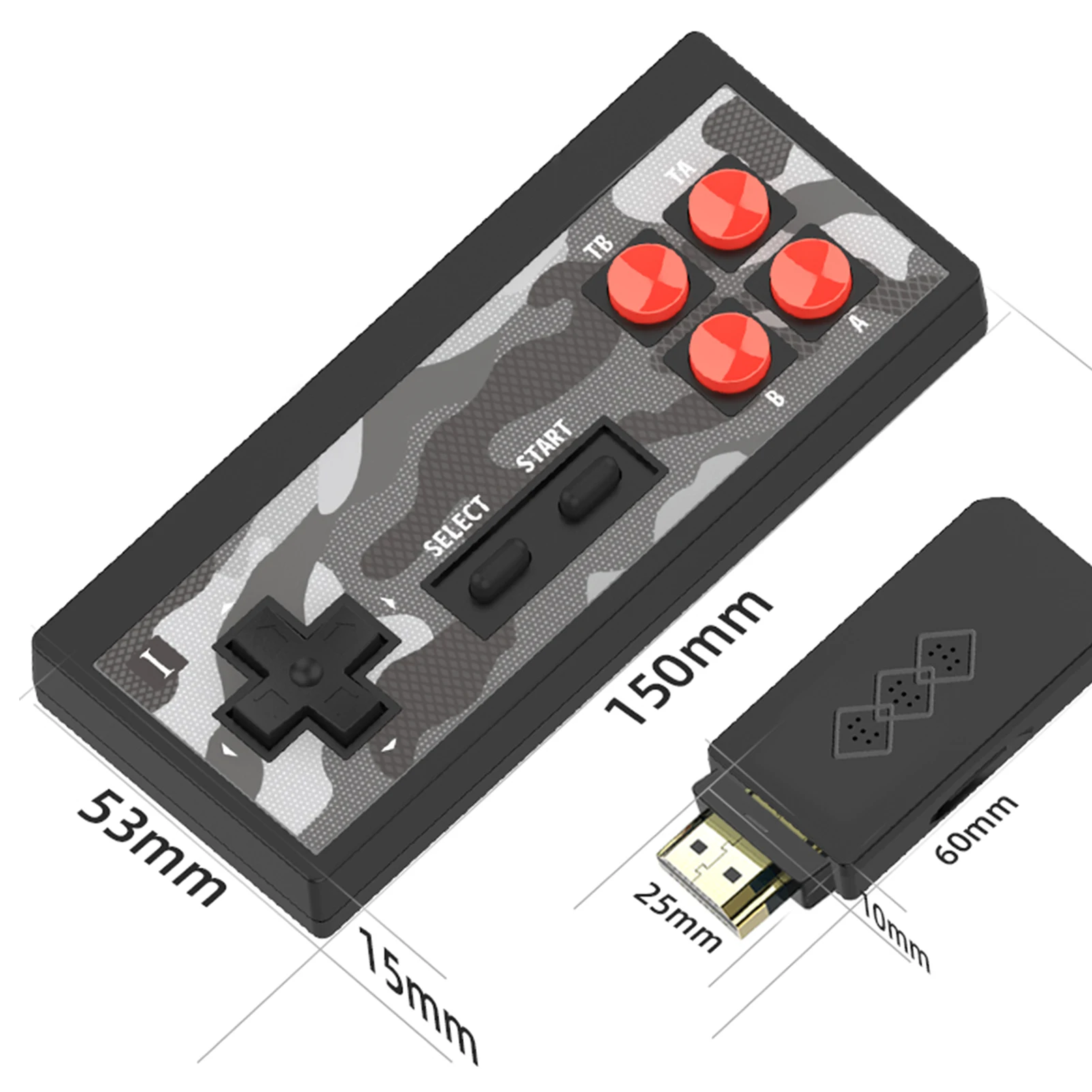 Беспроводная портативная игровая консоль Y2S HD Plus USB ТВ-выход 1700 встроенных