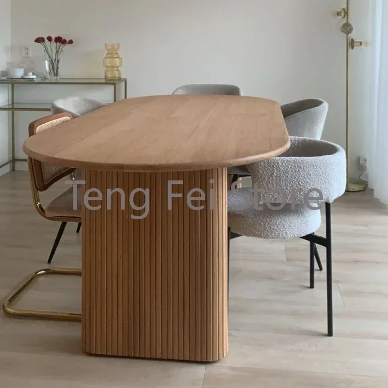 Овальные деревянные домашние обеденные столы кухонный роскошный уличный центр