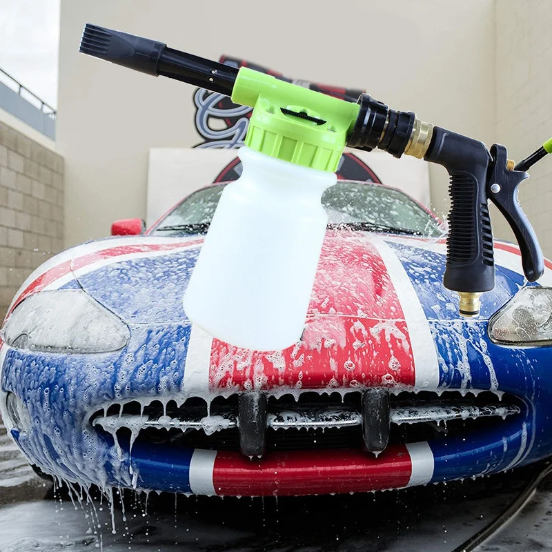 

Multifunctional Water Foam Pot Nozzle Garden Hose Water Car Wash Cleaning Water For Watering Garden