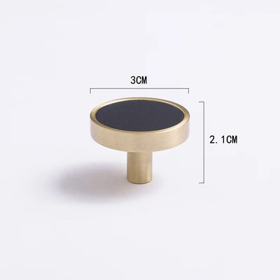 

Ручки для шкафов TINYHOB кожа + латунь