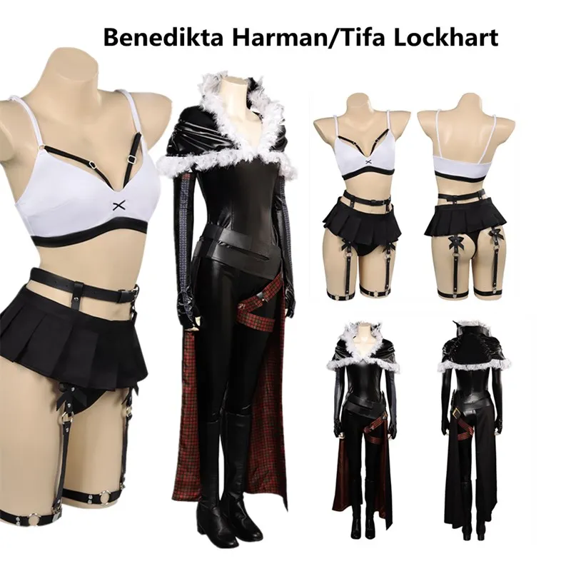 

Game Final Fantasy FFXVI Benedikta Harman Cosplay Costume Tifa Lockhart Women Jumpsuit Outfits Halloween Carnival Party Suit