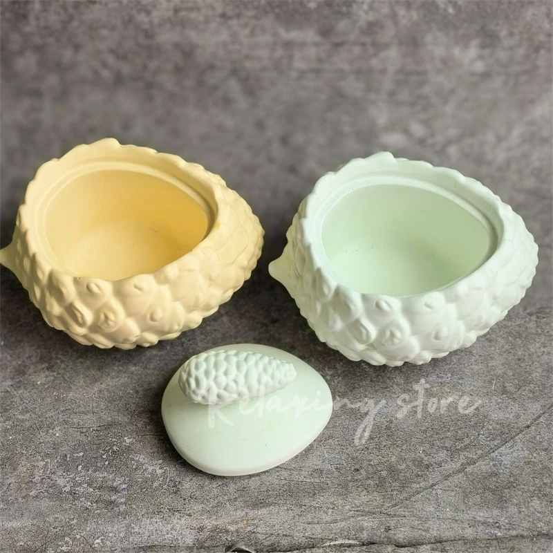 Силиконовая банка для хранения в виде Санта-Клауса Рождественская коробка