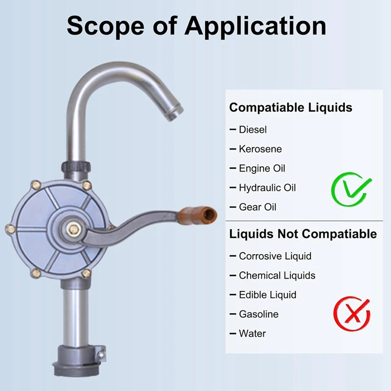 Барабанный насос 15-55 галлонов Модернизированный полностью алюминиевый масляный