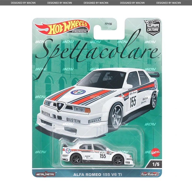 Модель автомобиля Hot Wheels 1:64 Spetta Lego Alpha Romeo Giulia 155 v6 ti Lamborghini countach lp5000 lp800-4 Lancia