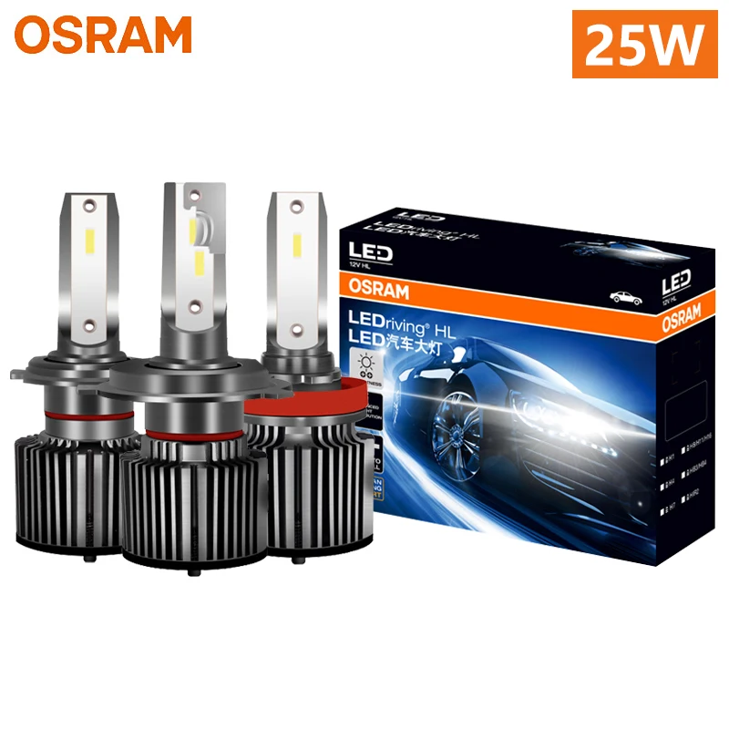 

OSRAM Power LED H4 H7 H11 Автомобильная фара 40 Вт Яркие 6000K Белые лампы H1 H8 9005 9006 9012 HB3 HB4 HIR2 Противотуманные фары дальнего ближнего света