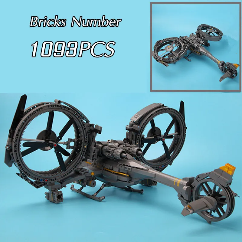 

Disney Movie Avatar Army AT-99 Helicopter Military Toys Stars Aircraft Space Wars Plane Model Building Block Bricks Kid Kid Gift