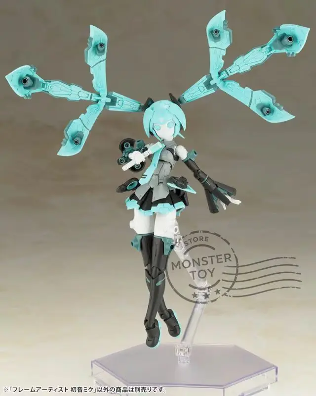 Фото В наличии: Набор пластиковых моделей Kotobukiya FA129 Frame Arms Artist Miku в масштабе 1/100, полностью подвижный, с подвижными частями. №3