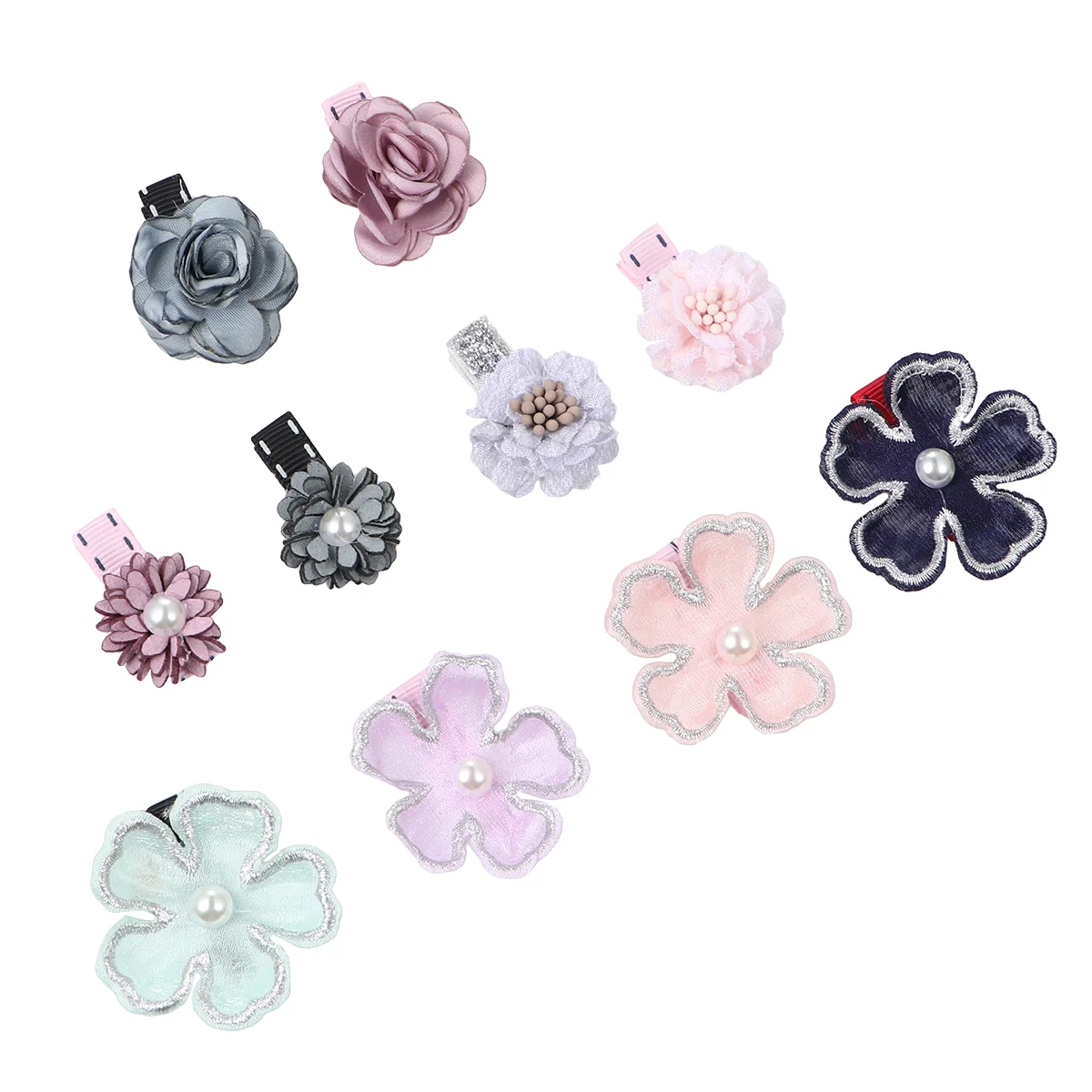 

Bobby Pin Baby Bang Clip Little Girl Flower Hair Clips Girls Wedding Accessories