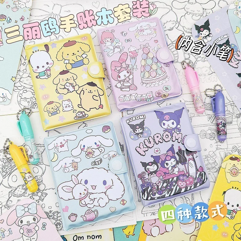 Sanrio Kawaii анимационный блокнот Kuromi милая мелодия маленький дневник Miini портативный