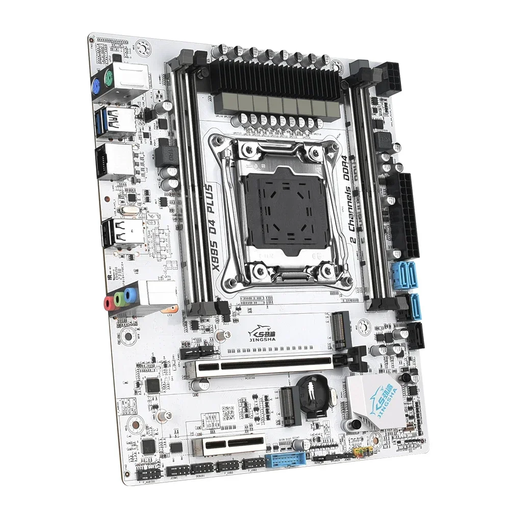 Комплект материнской платы JINGSHA X99 PLUS D4 с процессором LGA2011-3 Xeon E5 2670 V3 DDR4 16 ГБ (2*8 ГБ)