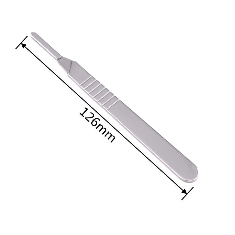 10 шт. хирургические Скальпели из углеродистой стали № 18 + 1 3 # ручка нож