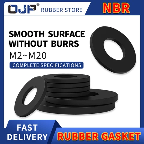 NBR резиновое уплотнение винтовое уплотнительное кольцо, водонепроницаемая плоская прокладка, устойчивая к высоким температурам, мягкое амортизирующее уплотнение oring.-.