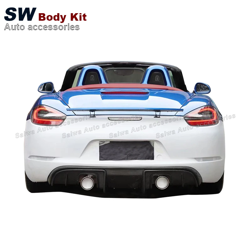 Комплект кузова GT4 из частичного углеродного волокна для Porsche 981 Boxster Cayman 2013-2015