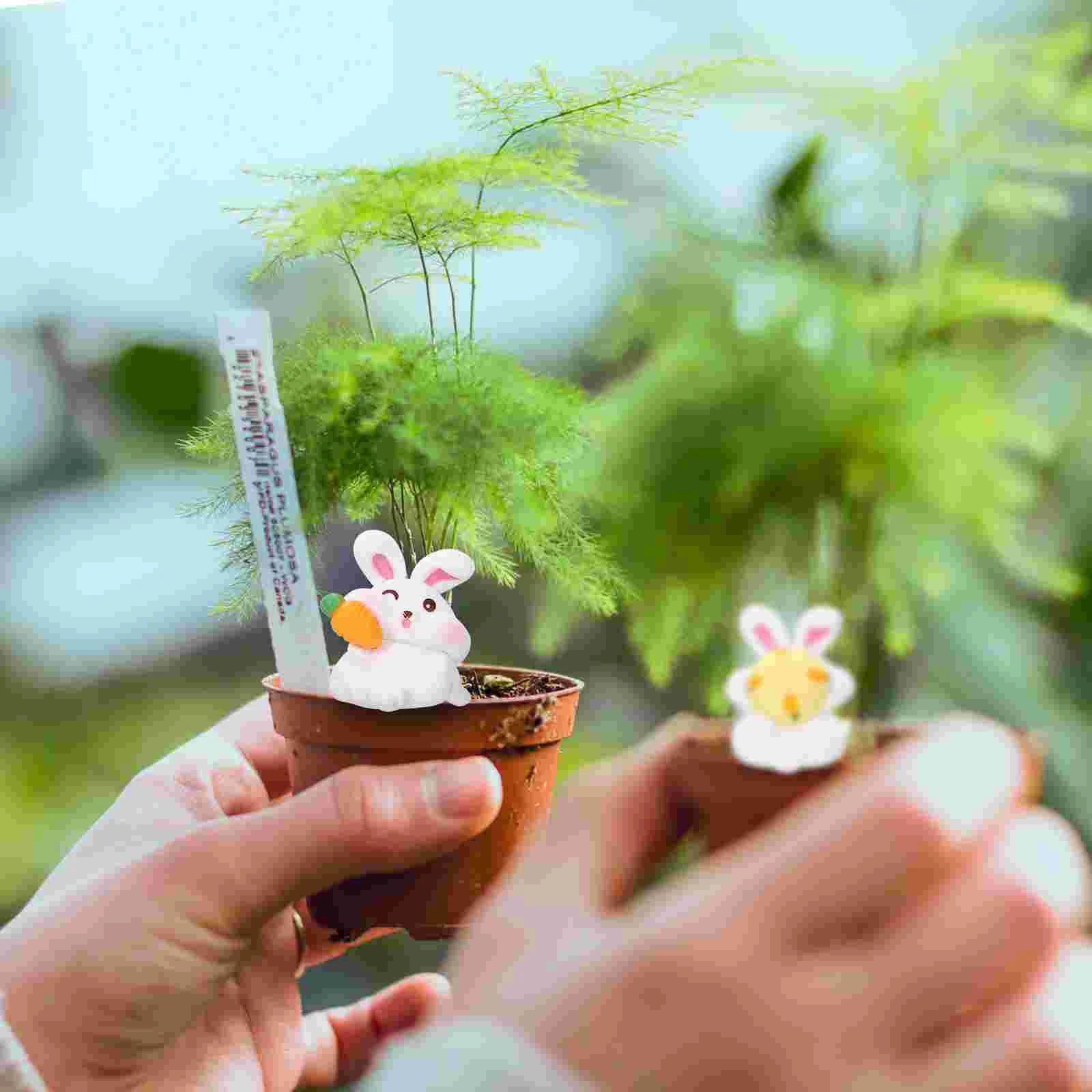 6 шт. украшения жареный кролик пейзаж соответствующий домашний дом для