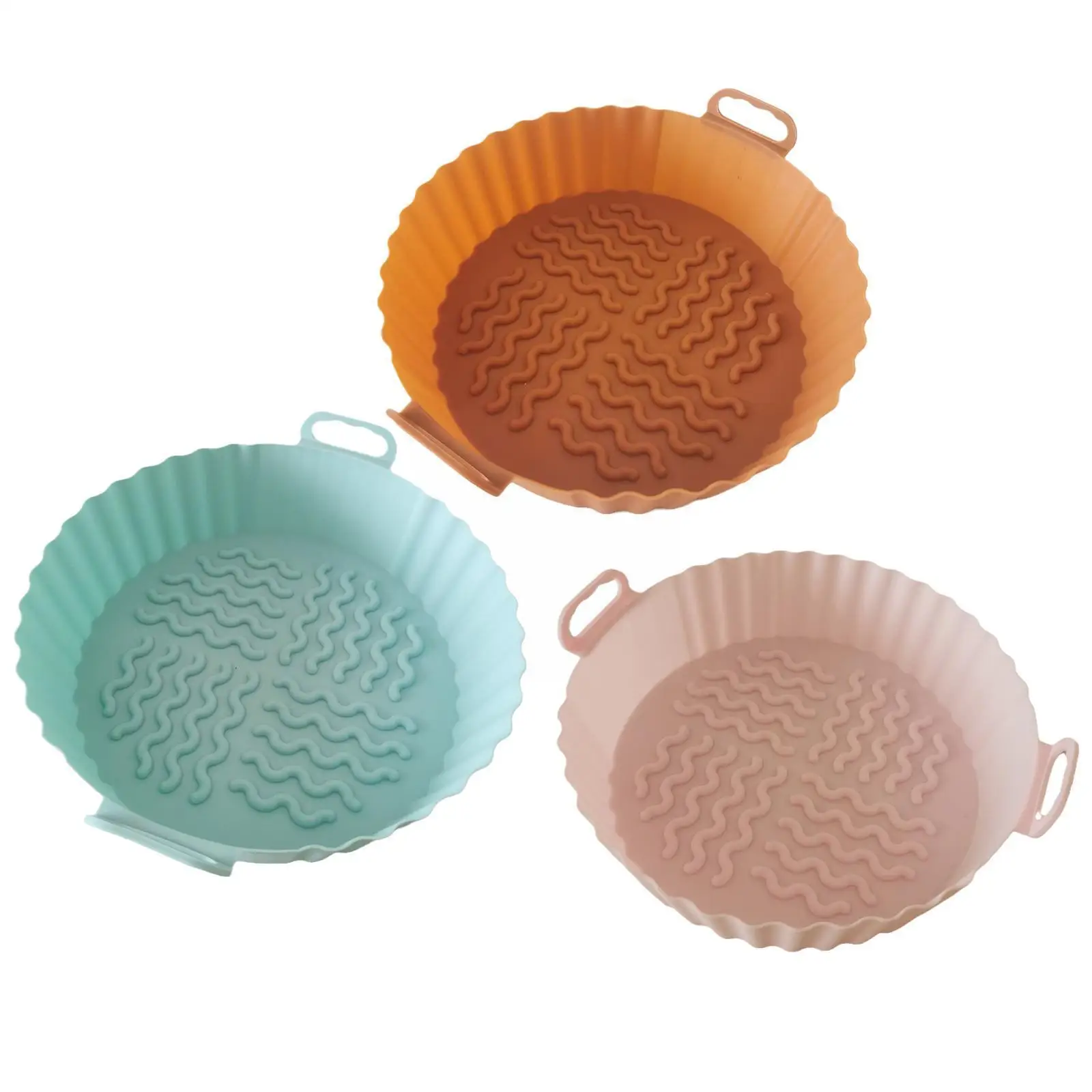 

Air Fryers Oven Baking Tray Fried Chicken Basket Mat Grill Air Accessories Silicone Replacemen Pan Fryer Pot J5k4