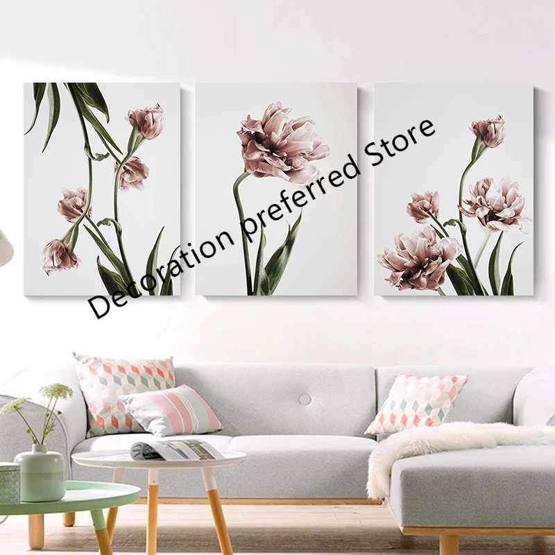 Зеленое растение цветок холст фотопечать постер картина на стену гостиная