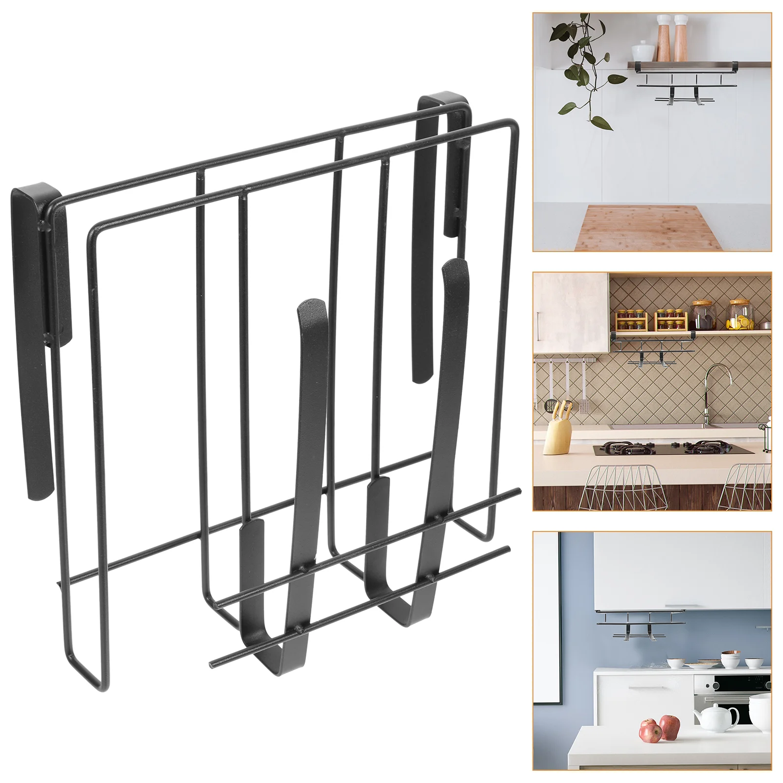 

Organizer Cabinetholder Rack Board Kitchen Chopping Cutting Pan Storage Hanging Paper Shelfstand Towel Drying Boards Cooking