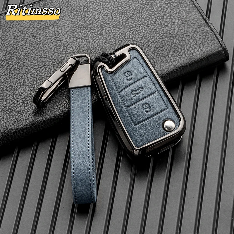 Автомобильный брелок с полным покрытием из цинкового сплава для VW Volkswagen Golf 7 MK7