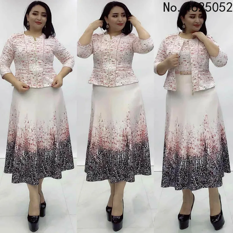 

Африканская одежда 2XL-5XL, рождественские африканские платья для женщин, осенняя зимняя одежда, Женское пальто 2022 + платье Bondycon с принтом