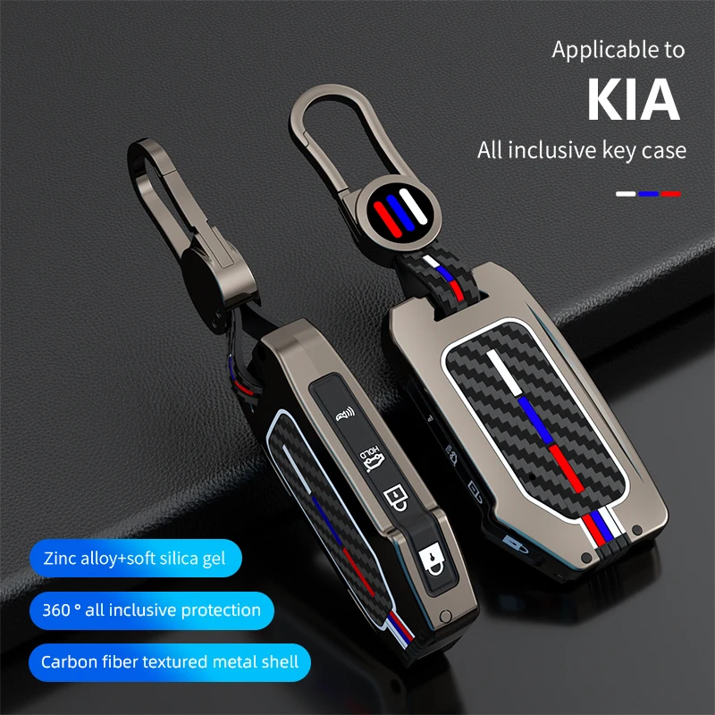 

Car Key Case Cover Shell For Kia Sportage 2023 Kia Ray Sorento Soul Telluride Cerato 2020 K5 K8 2022 Gold Soft Key Shell Car Bag