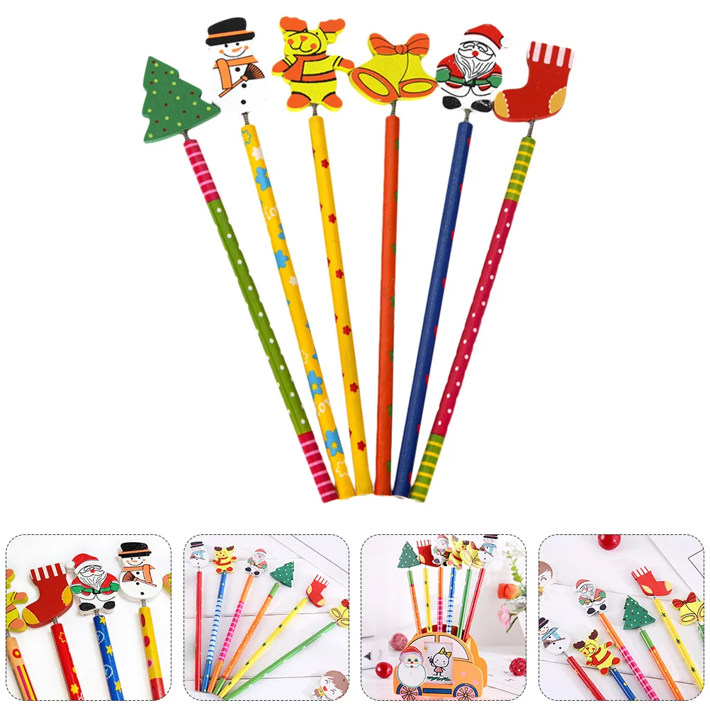 

24pcs Adorable Christmas Themed Creative Pencils for Kids Christmas Gift