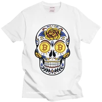 cool bitcoin crypto harajuku shirt for men camisas men leisure btc cryptocurrency skull t shirt aesthetic fit pure cotton gift