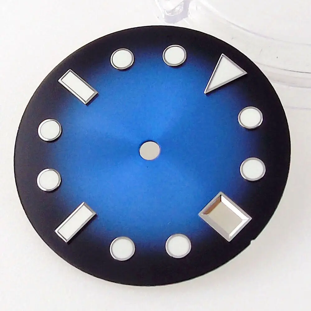 29 мм синий красный желтый зеленый черный с градиентом циферблата подходит для