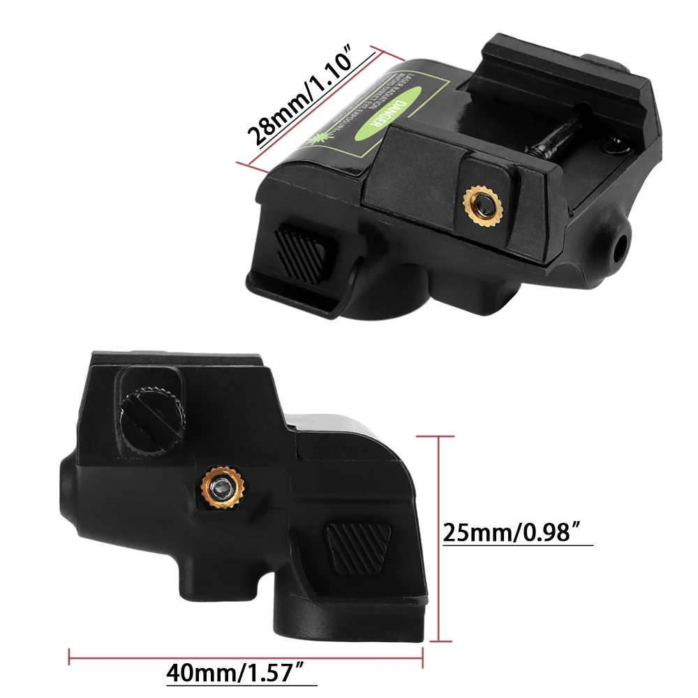 Тактический тренировочный лазерный прицел для тренировок охоты красный зеленый