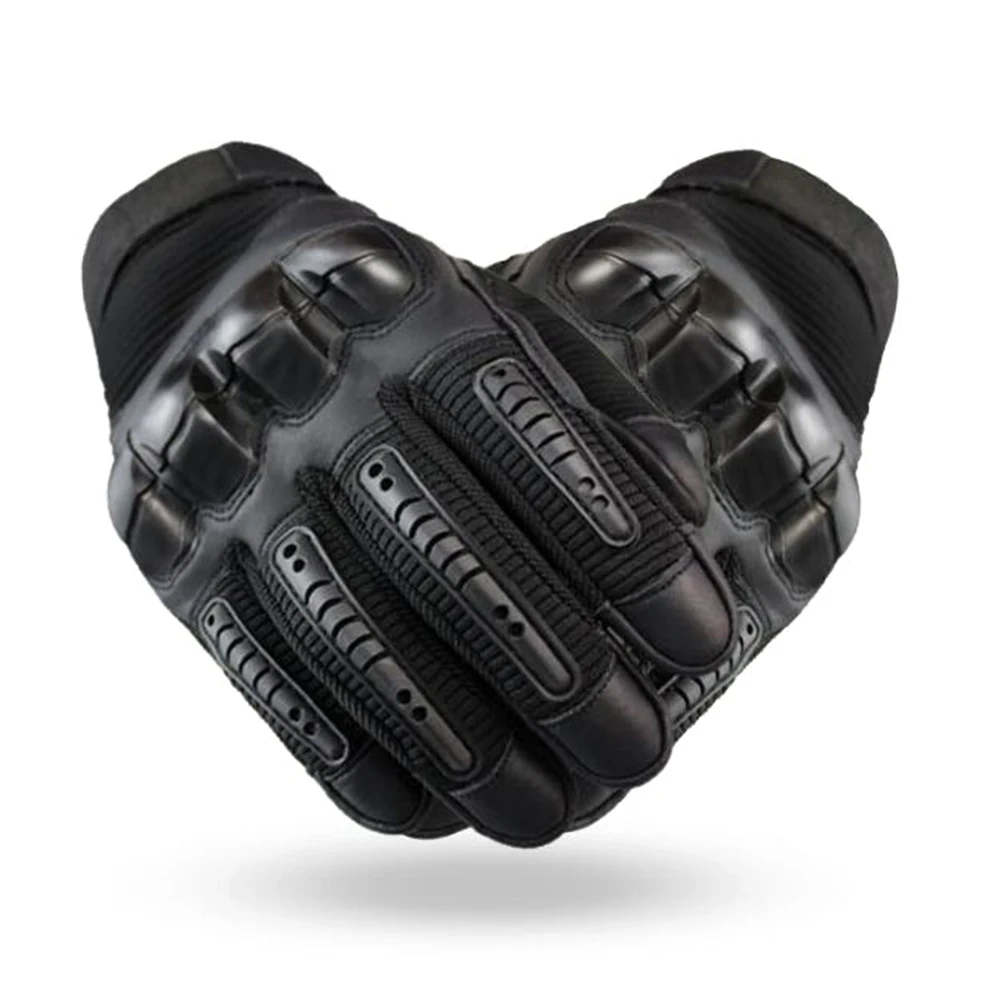 

Touchscreen PU Leather Motorcycle Gloves Motorbike Protective Full Finger Gloves Breathable Full Finger Mittens