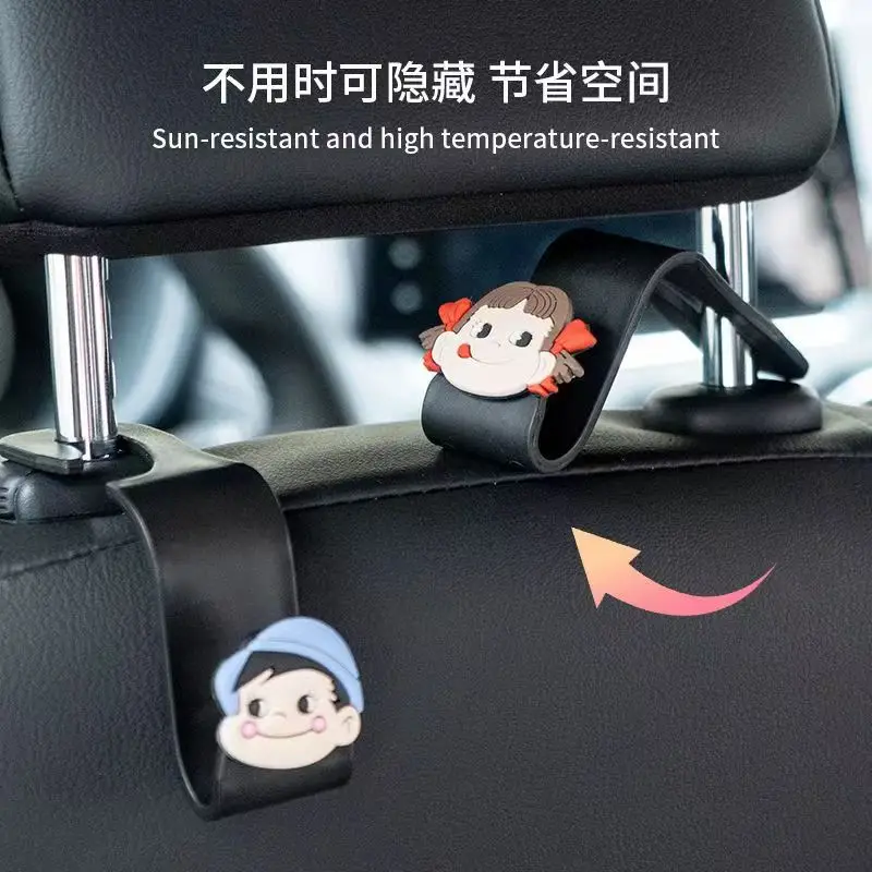 2 пары мультяшных креативных автомобильных крючков крючки для спинки заднего