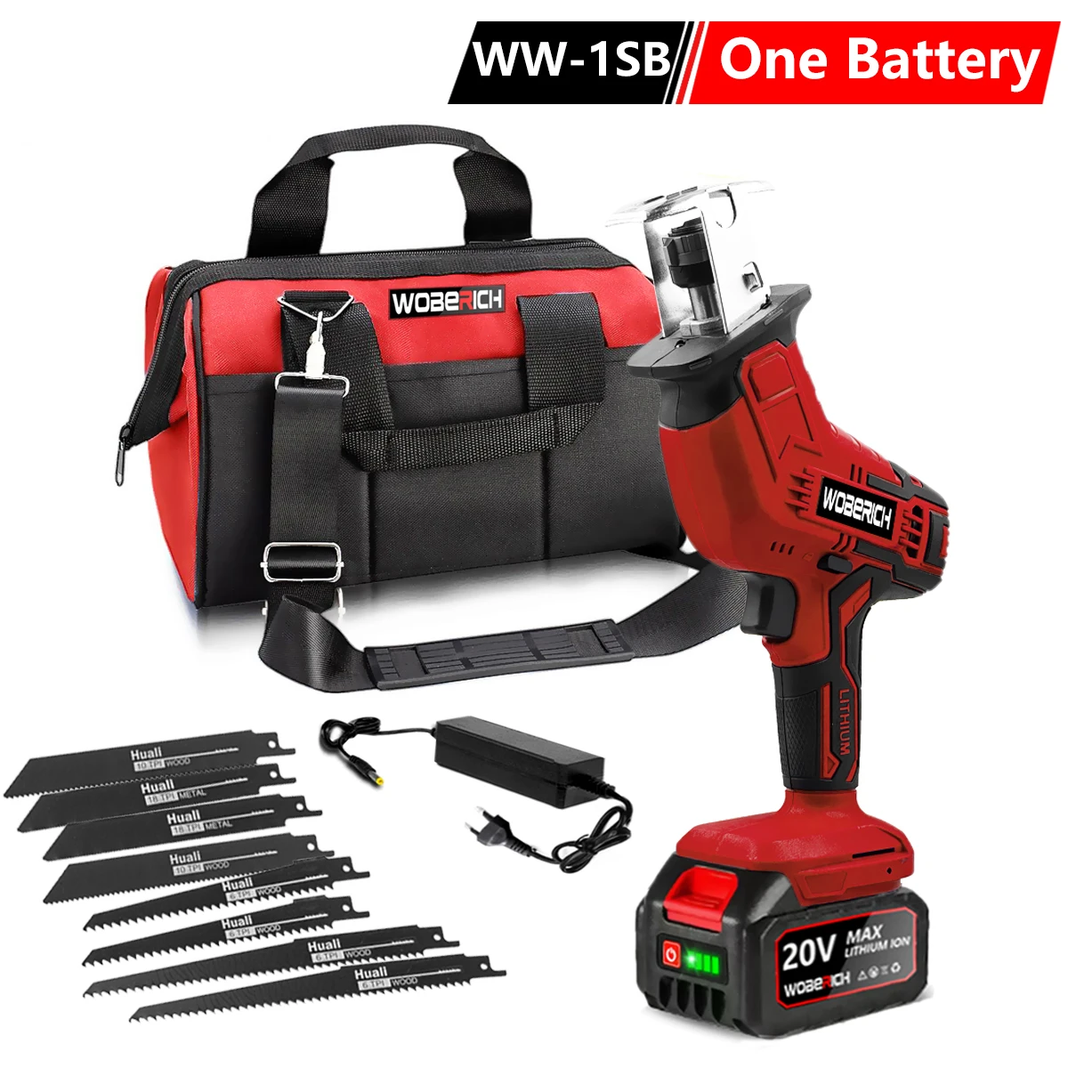 

Сабельная пила аккумуляторная WOBERICH 18В