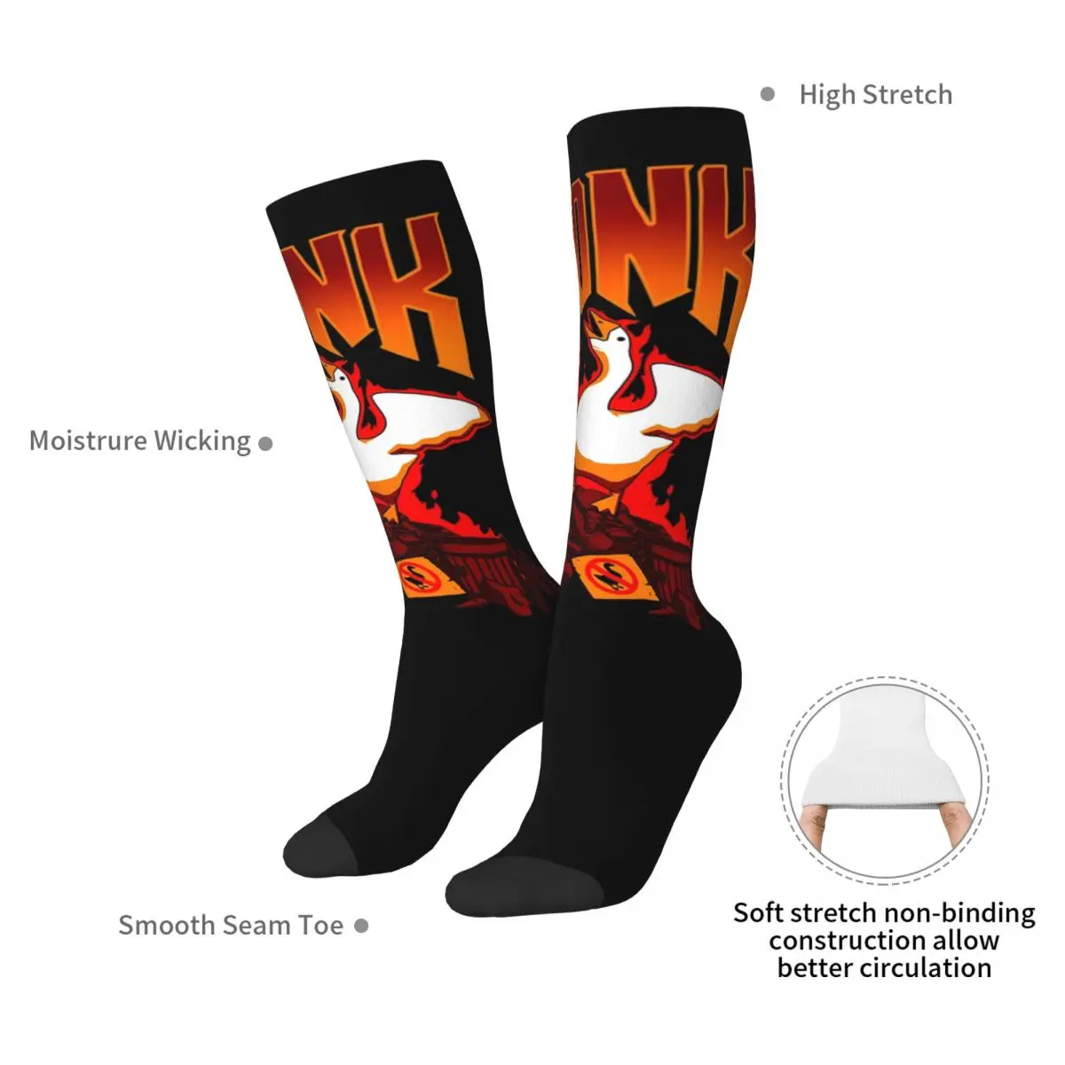 Носки Honk Goose чулки высокого качества в стиле Харадзюку всесезонные длинные носки