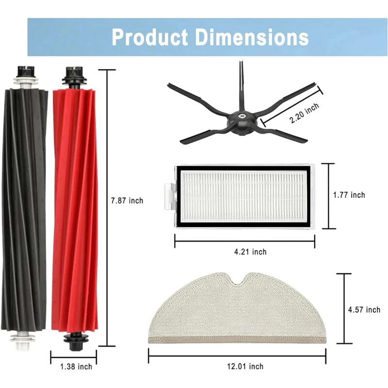 Для робота-пылесоса Q5 Pro/Q5/Q8 Max/Q8 основная боковая щетка фильтр Hepa подушечки для