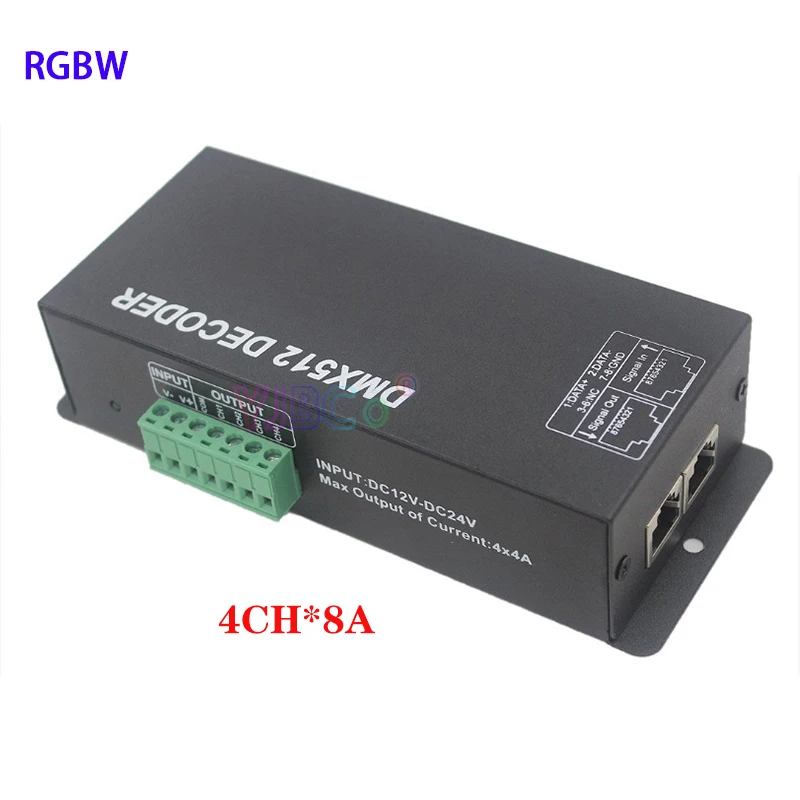 

DMX512 RGB/RGBW контроллер светодиодной ленты