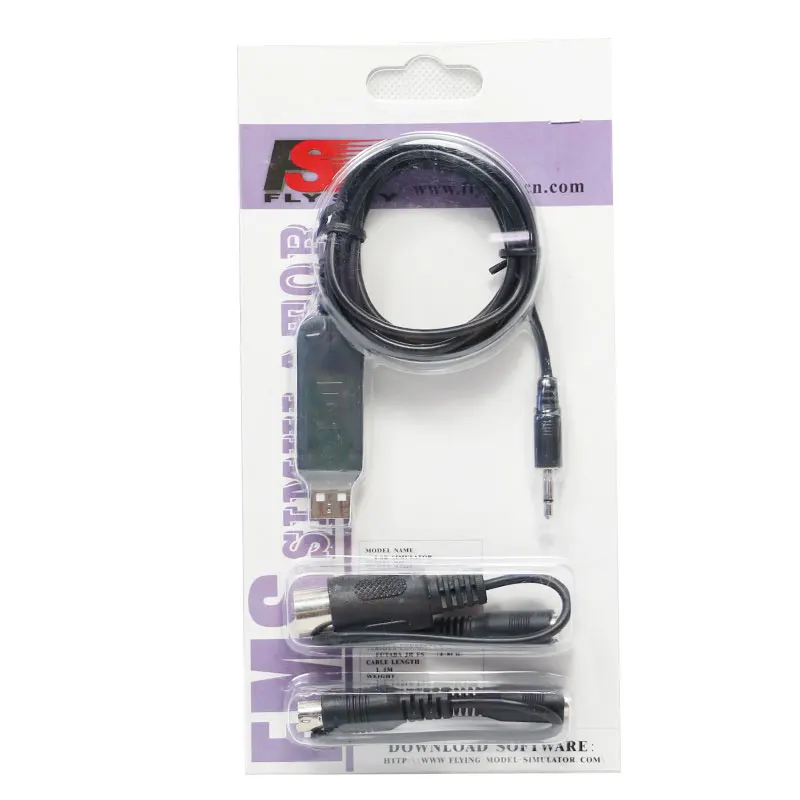 Flysky FS-SM100 RC USB симулятор полета с кабелем FMS для FLYSKY FS-i6 i10 i6X FS-T6 TH9X радиопередатчик