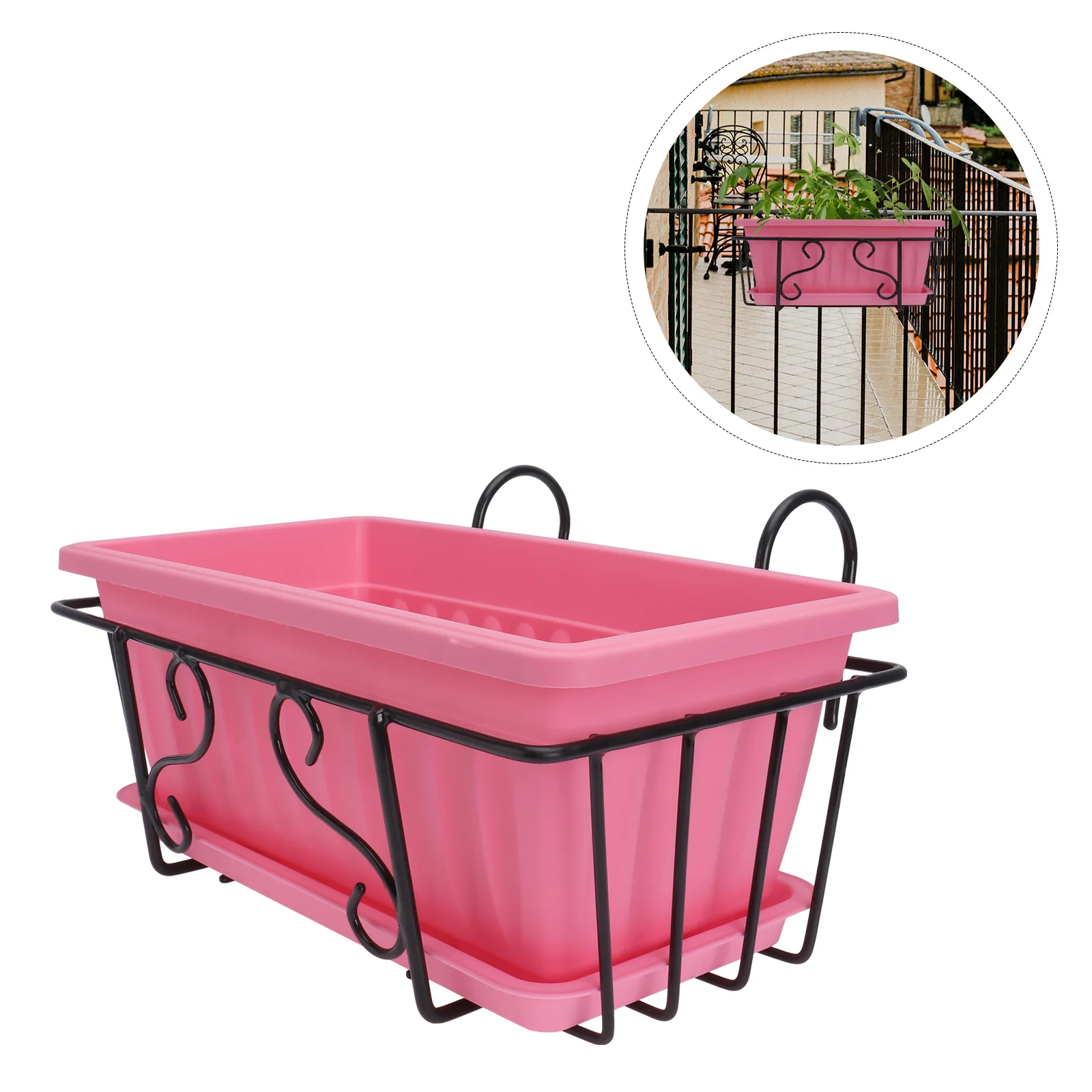 

Vegetable Pot Hanging Type Flowerpot Outdoor Planter Container Shelf Indoor Holder Potted