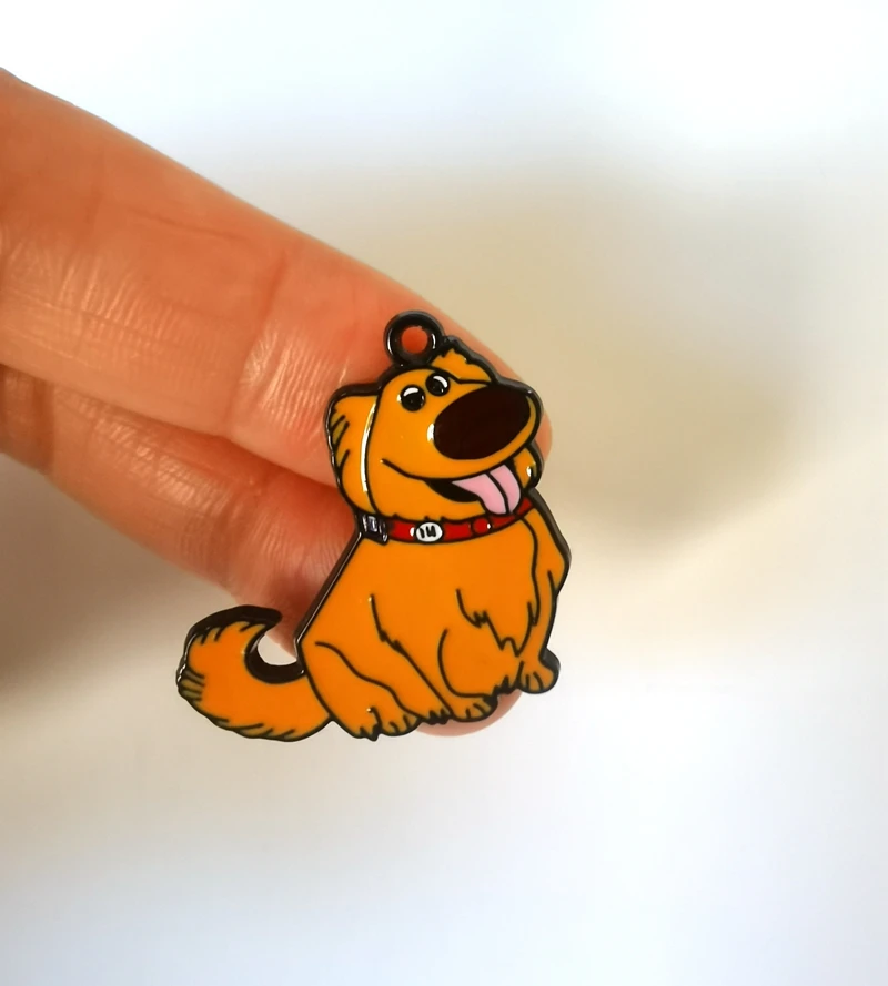 Lot cartoon 10 PCS Metal Enamel Charm Earrings DIY Key chain Necklace Pendant Bracelet Jewelry Handmade Findings Gift |