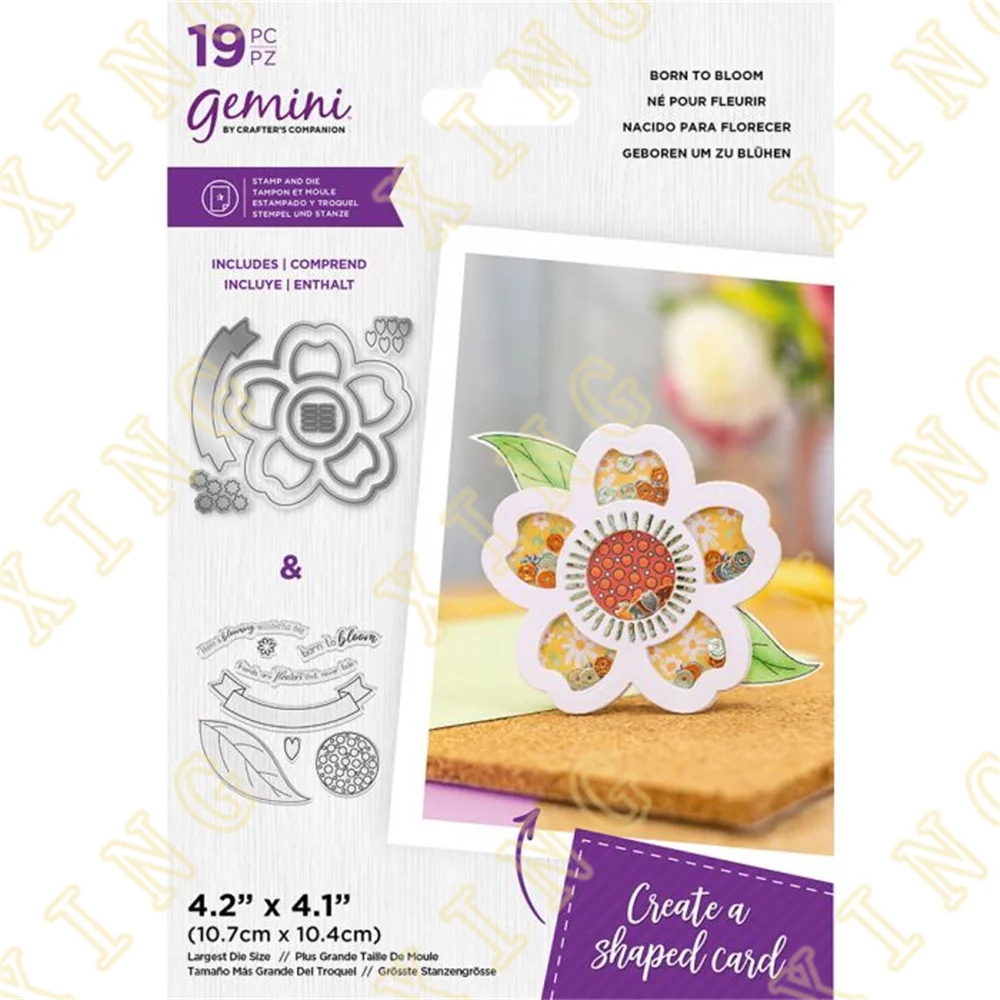 

Born to Bloom Stamps and Dies New Arrival 2022 Scrapbook Diary Decoration Stencil Embossing Template Diy Greeting Card Handmade