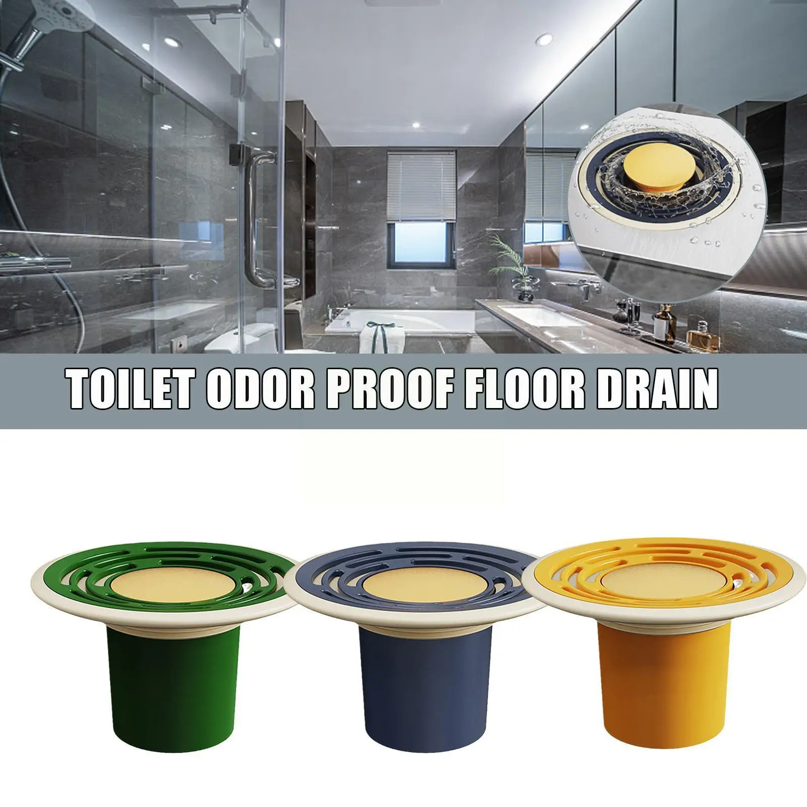 

Universal Foot Step Up Floor Drain Bathroom Inner Core Pest Kitchen Sewer Seal Deodorant Control Tool Catcher Anti-odor Hai U6U8