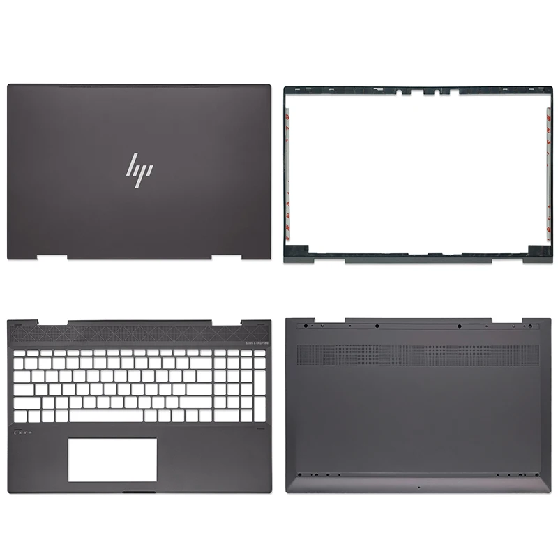 

Новинка, оригинальная портативная задняя крышка для HP ENVY X360 15-AG 15-CP 15-CN TPN-W134, передняя рамка, петли, подставка для рук, нижняя коробка, коричне...