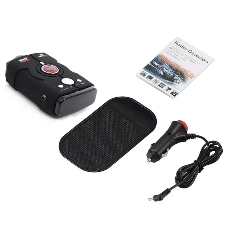 

Car Radars Detector English Russian Auto 360 Degree Vehicle Speed Voice Alert