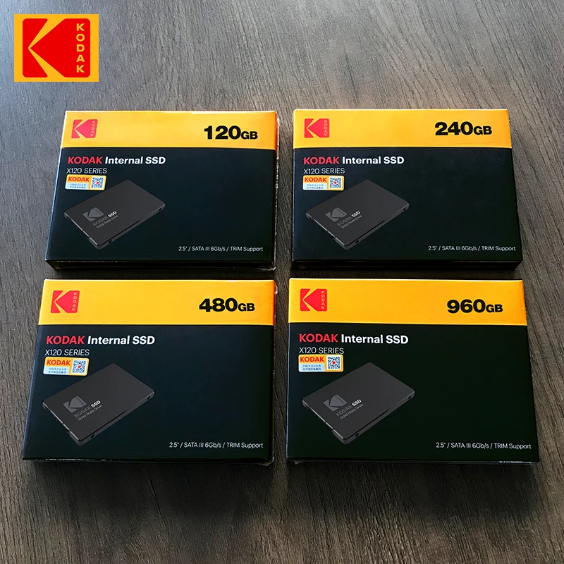 Внутренний твердотельный накопитель Kodak X120 SSD 120 ГБ 240 480 2 5 дюйма SATA III HDD жесткий