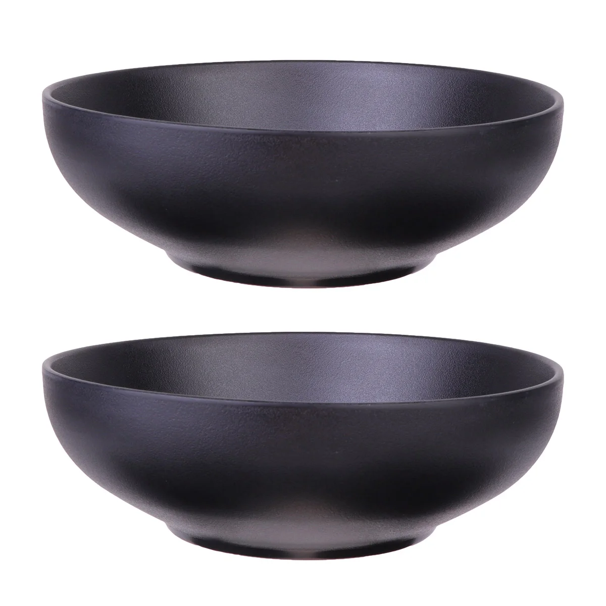 

Melamine Ramen Bowl Japanese Style Soup Bowls Set Large Bowl for Noodles Ramen Asian dishes Black 17.5cm